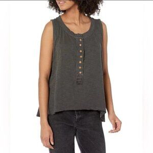 Free People We The Free Josie Henley Tank Sleeveless Button Top L